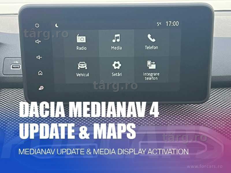USB soft activare navigație MediaNav Display Dacia Logan 3 Duster 3