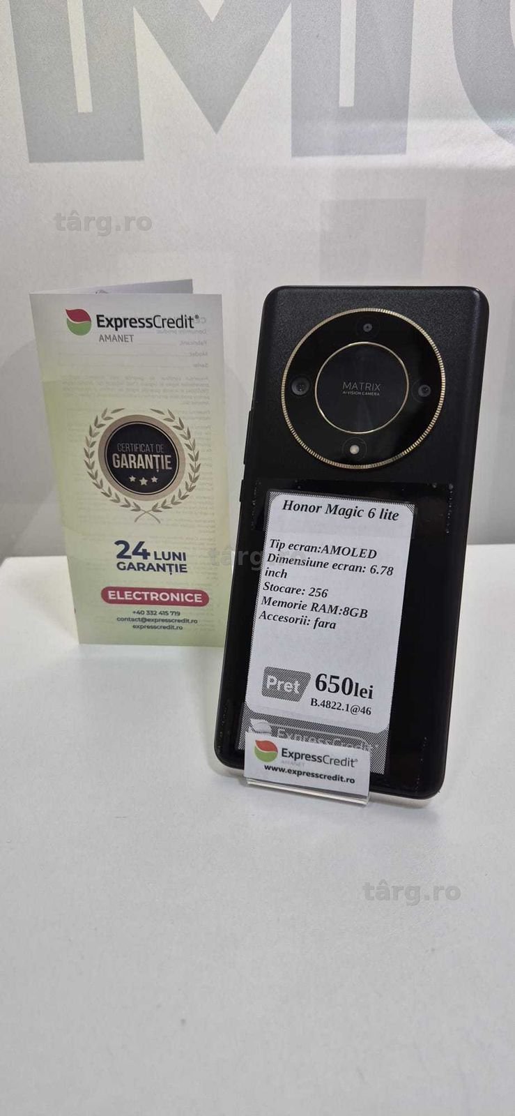(AG46) Honor Magic 6 lite B.4822 Garantie 2ani 2