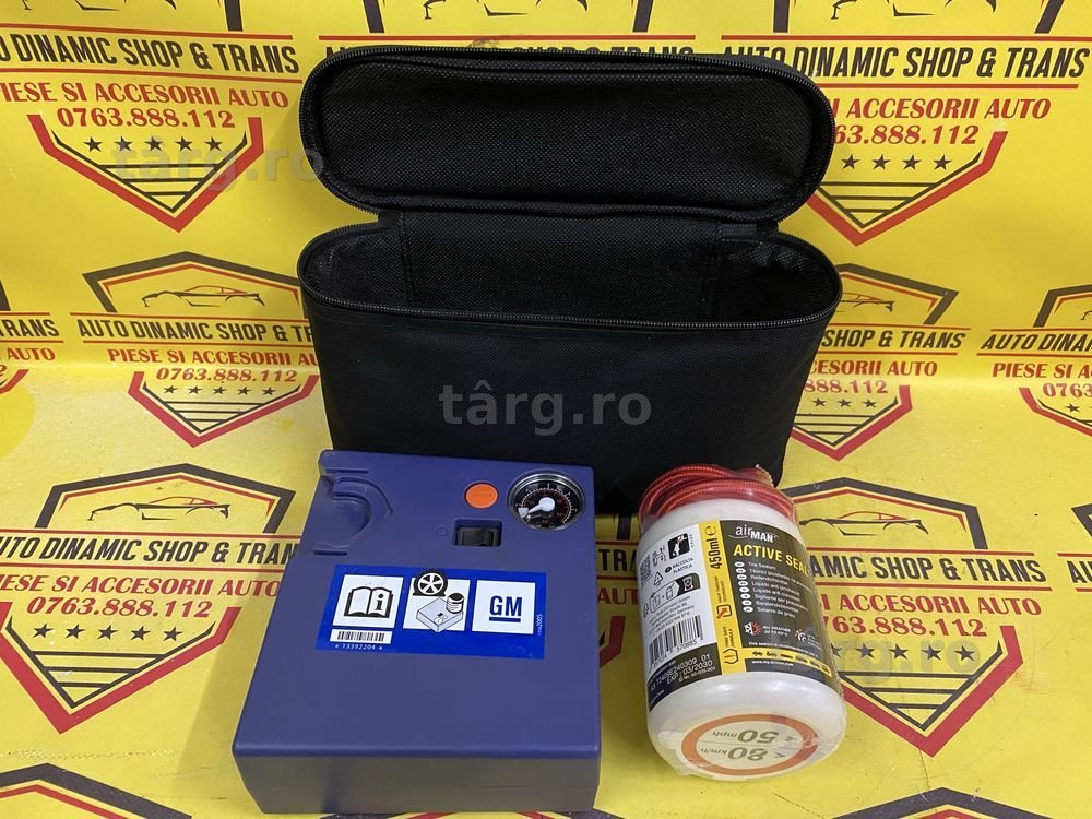 Compresor auto umflat roti original Opel Gm kit pana reparatie rota 12