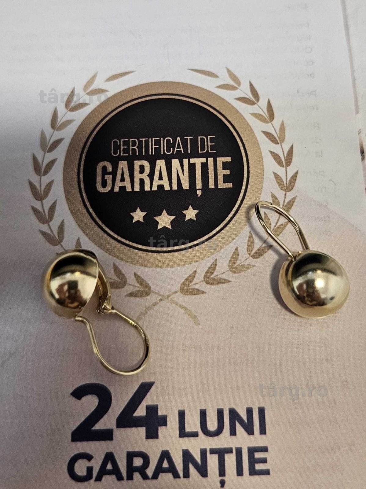 Cercei din aur (AG32 B28788.1) 2 ANI GARANTIE! 2