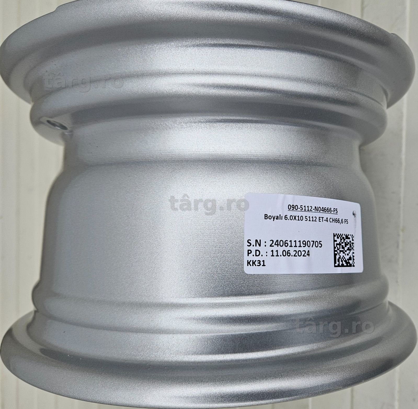 Jante SECURITY aliaj remorca, 6Jx10, 5/67.1/112 ET-4 ( 195/55 R10C ) 2