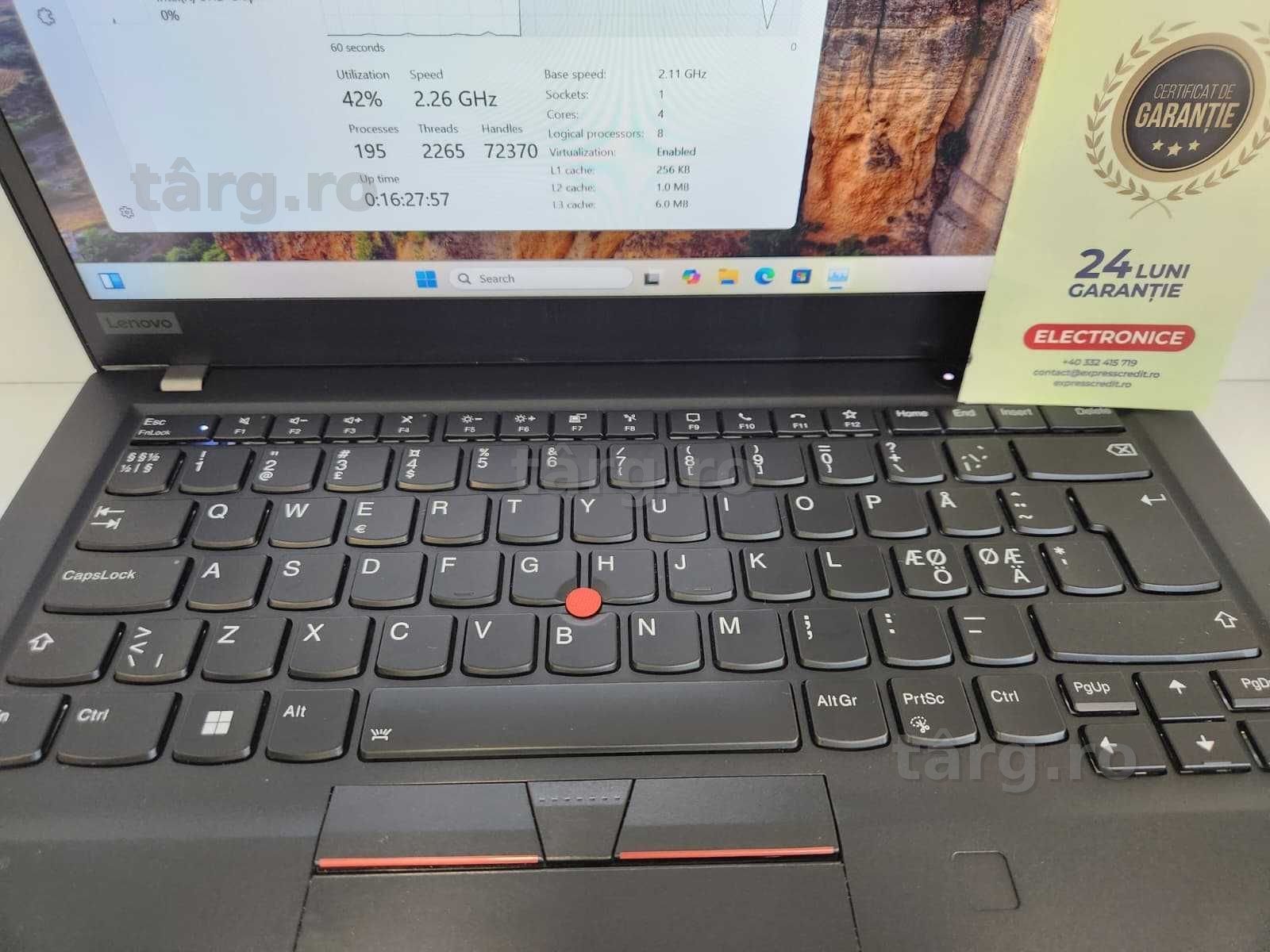 Laptop Lenovo ThinkPad T14s Gen1 - i5-10210U Ag20 Dancu B74848  Garantie 2 Ani! 2