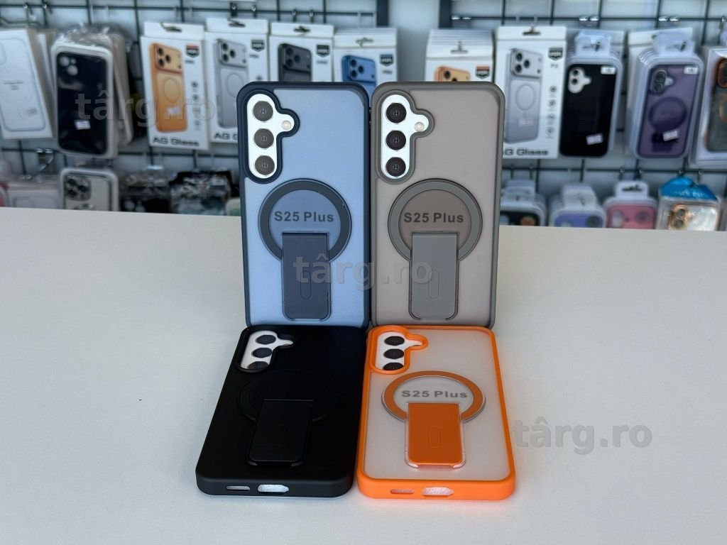 Husa de protectie cu MagSafe si Suport Birou Pliabil pentru iPhone 16