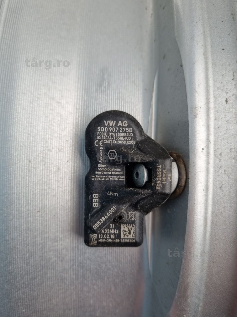 Jante originale AUDI R20 dot 2018 cu senzor de presiune 7