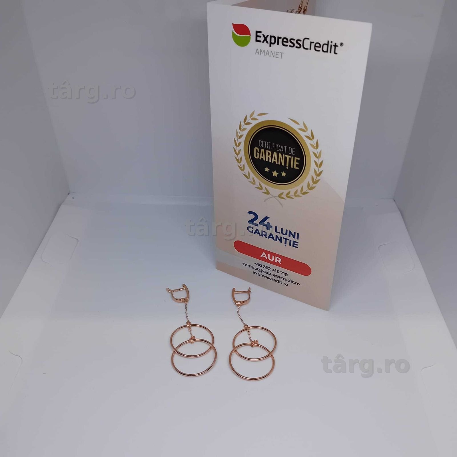 Cercei Aur 14K 4.13g (Ag4 Dacia B.52015.8) Garantie 2 ani