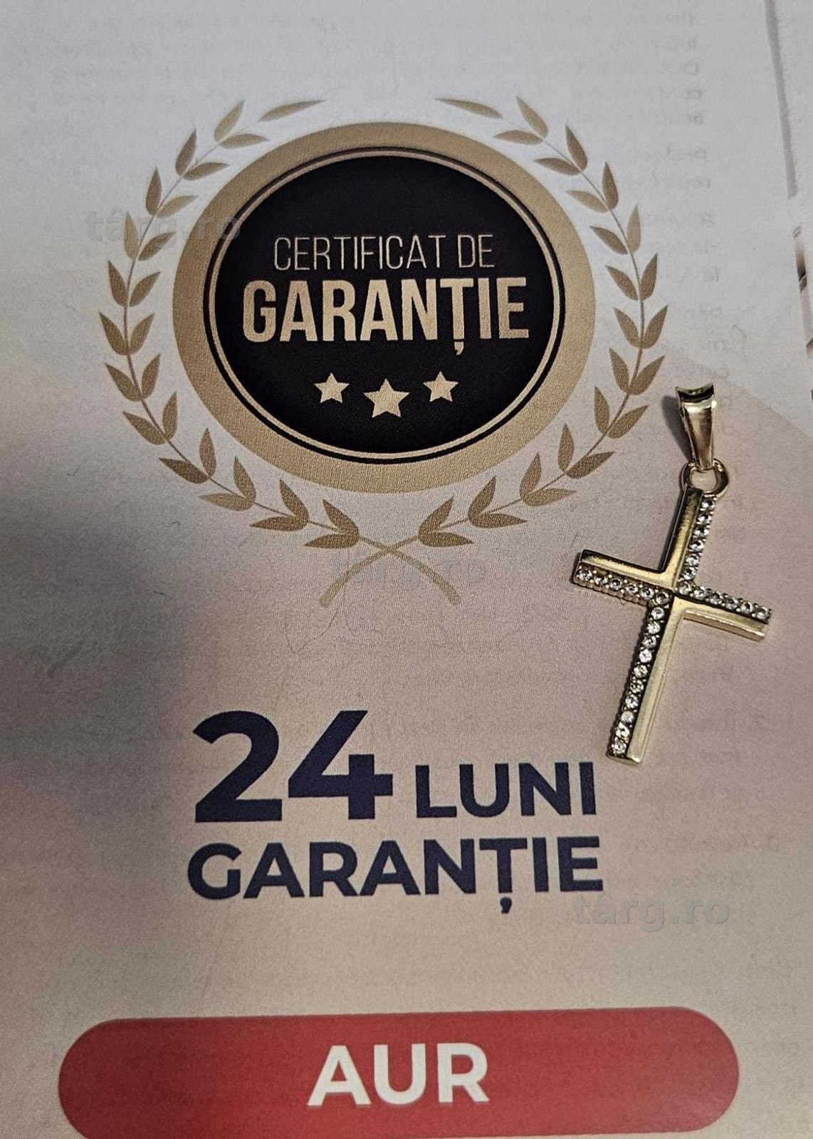 Pandantiv din aur , cruce ( AG32 B28796.2) 2 ANI GARANTIE!