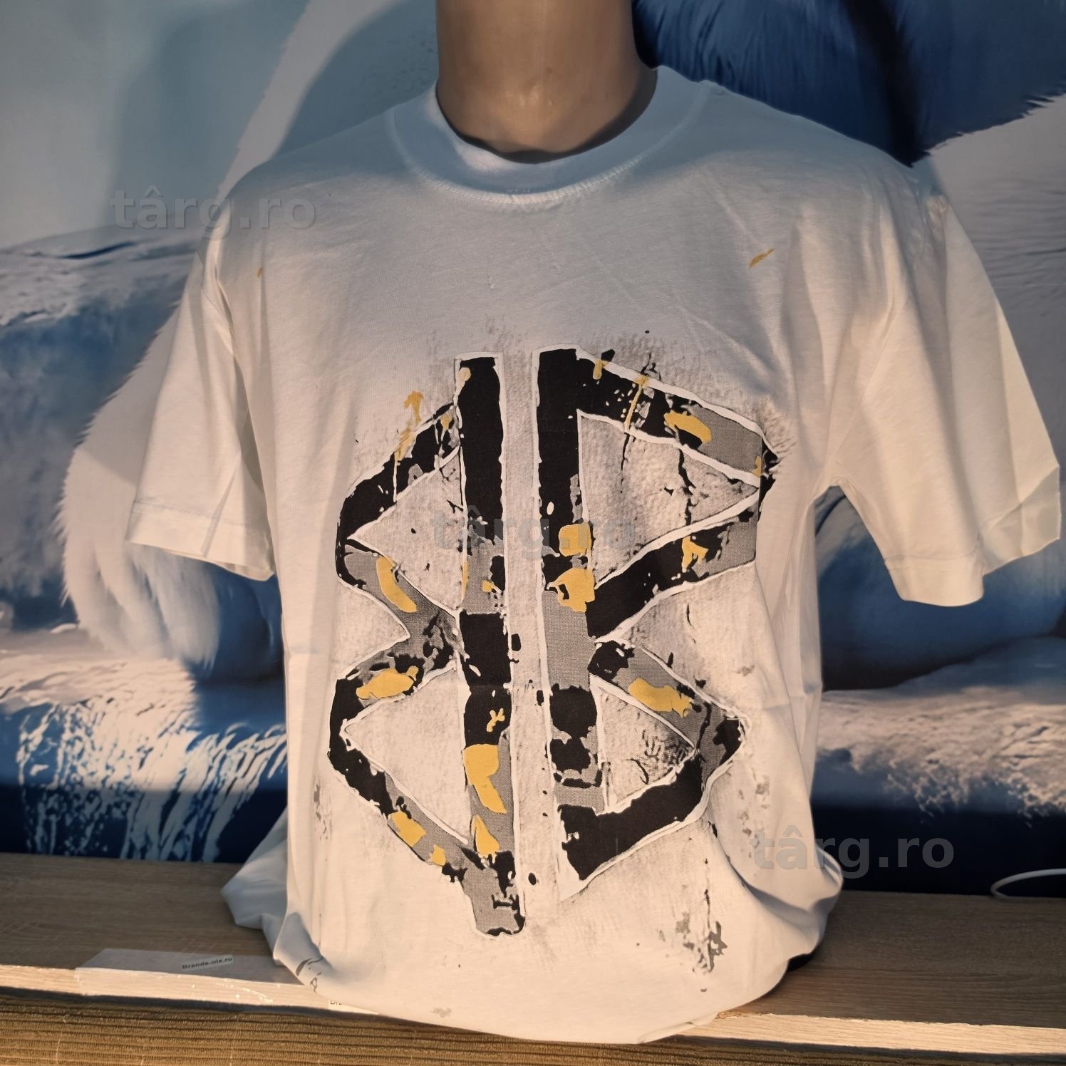 Tricou Balenciaga marimea S, alb, bumbac. Unisex. Nou cu eticheta. Farfetch