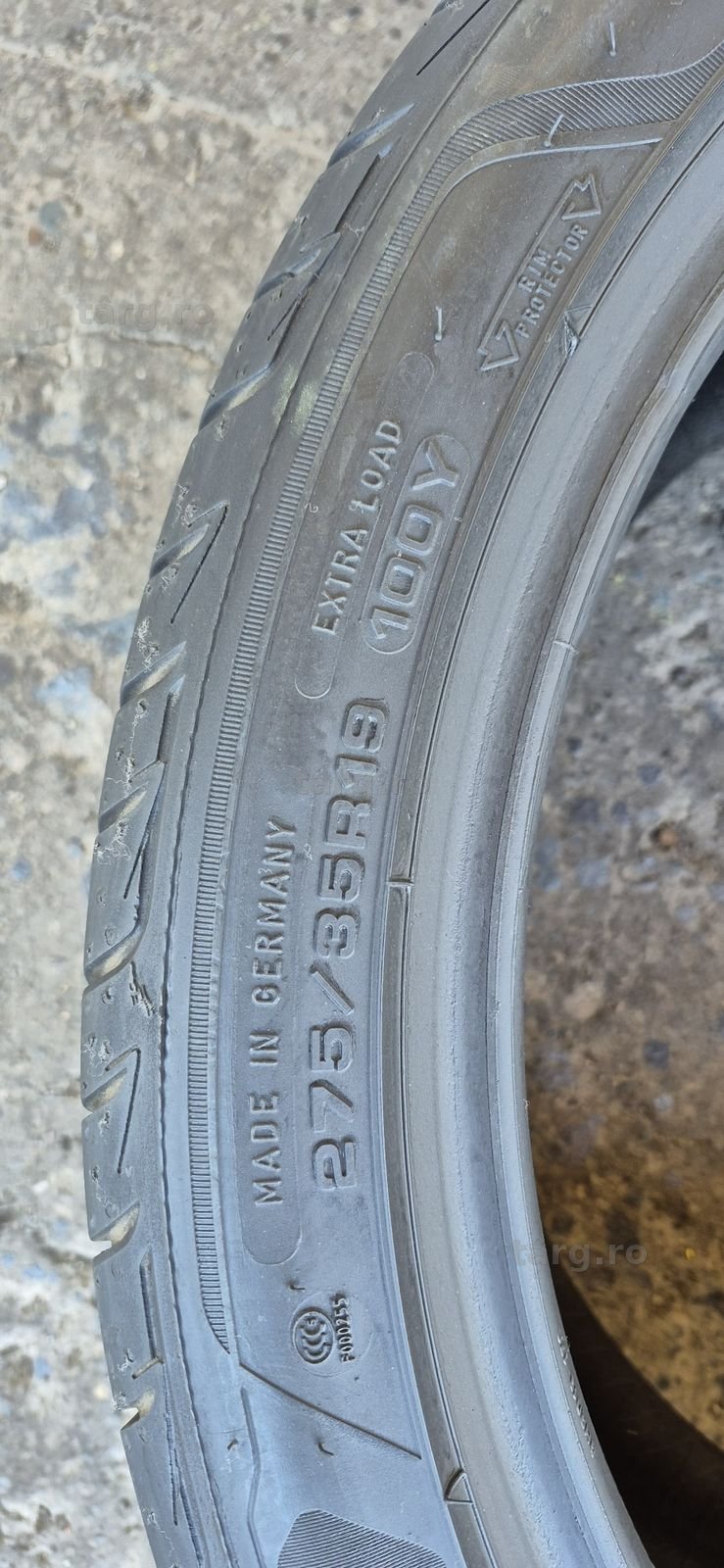 4 anvelope vara runflat Goodyear,fata 245/40/19,spate 275/35/19.Pretul este pe bucata. 7