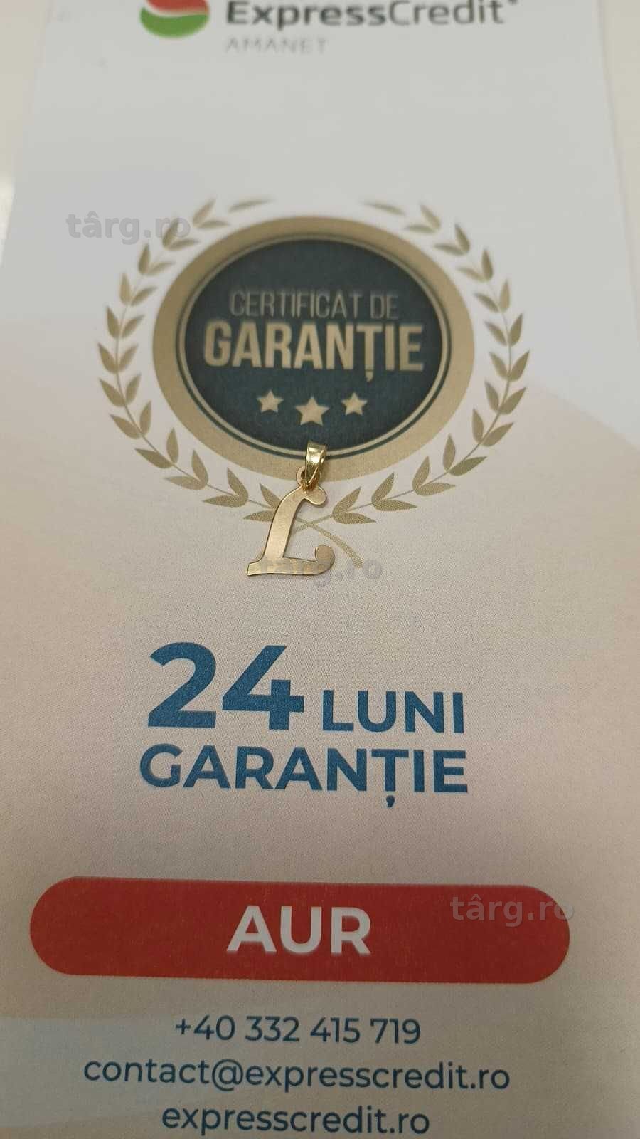 [AG24 Harlau B.45751.1] Pandantiv aur 14k 0.79gr -Garantie 2 ani! 2