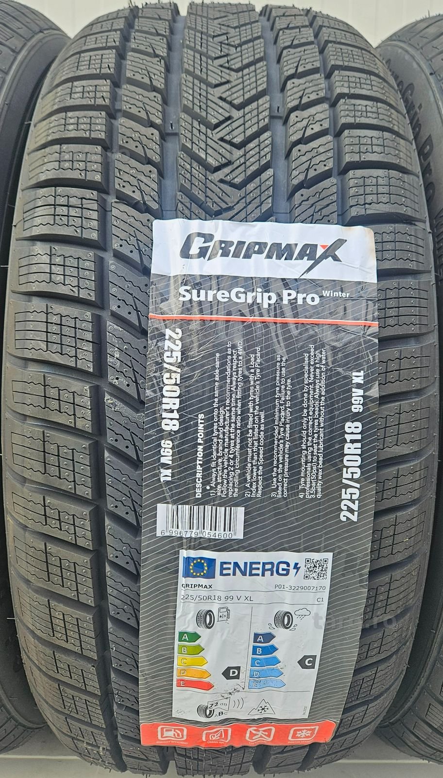 225/50 R18, 99V, GRIPMAX Pro Winter XL, Anvelope de iarna M+S 3