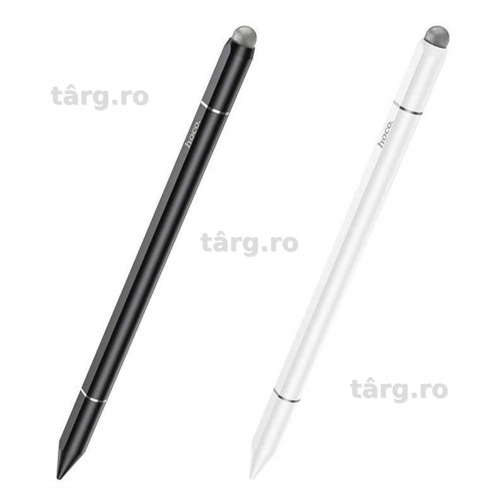 Stylus 3 in 1 Hoco, Smartphone si Tableta, Pix digital Touch, Alb 7