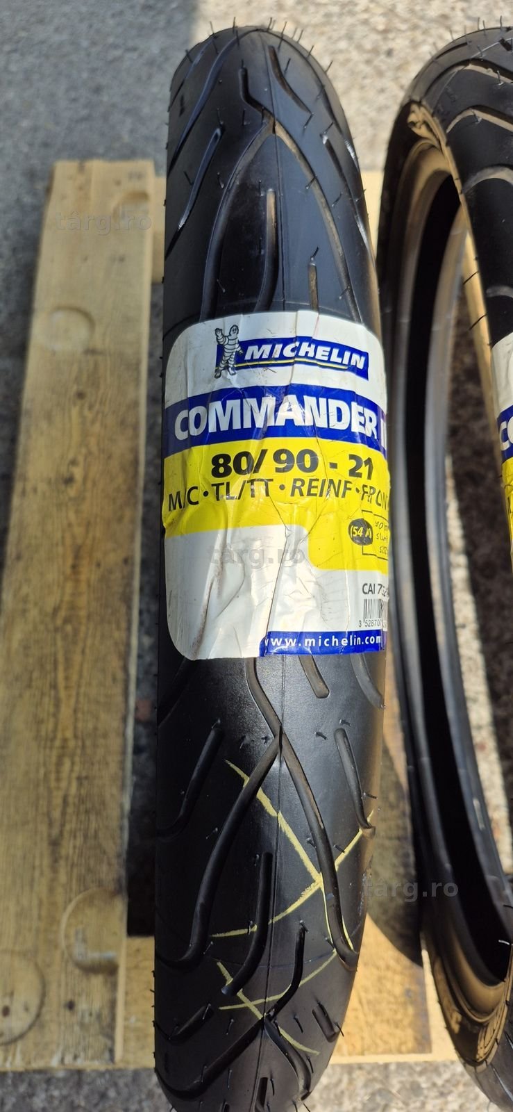 2 anvelope moto fata noi Michelin 80/90-21M/C,dot 2018.Pretul este pe bucata. 2