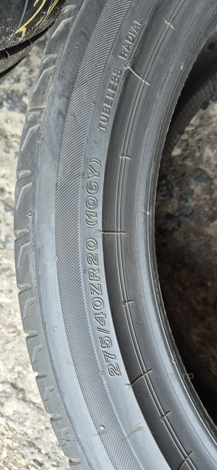 4 anvelope vara Bridgestone,fata 245/45/20,spate 275/40/20,dot 2023.Pret/bucata. 7