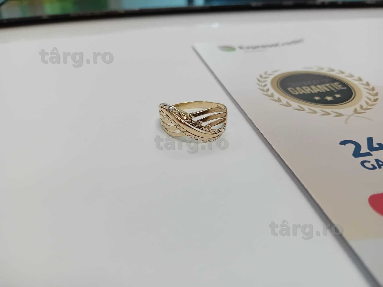 (Ag33) Inel Aur 14K/Garantie 2 ani