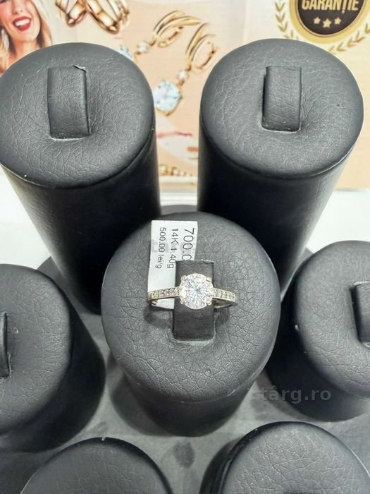 Inel aur 14k aur alb 1.40g (Ag1 Alexandru B53365) Garantie 2 ani! 2