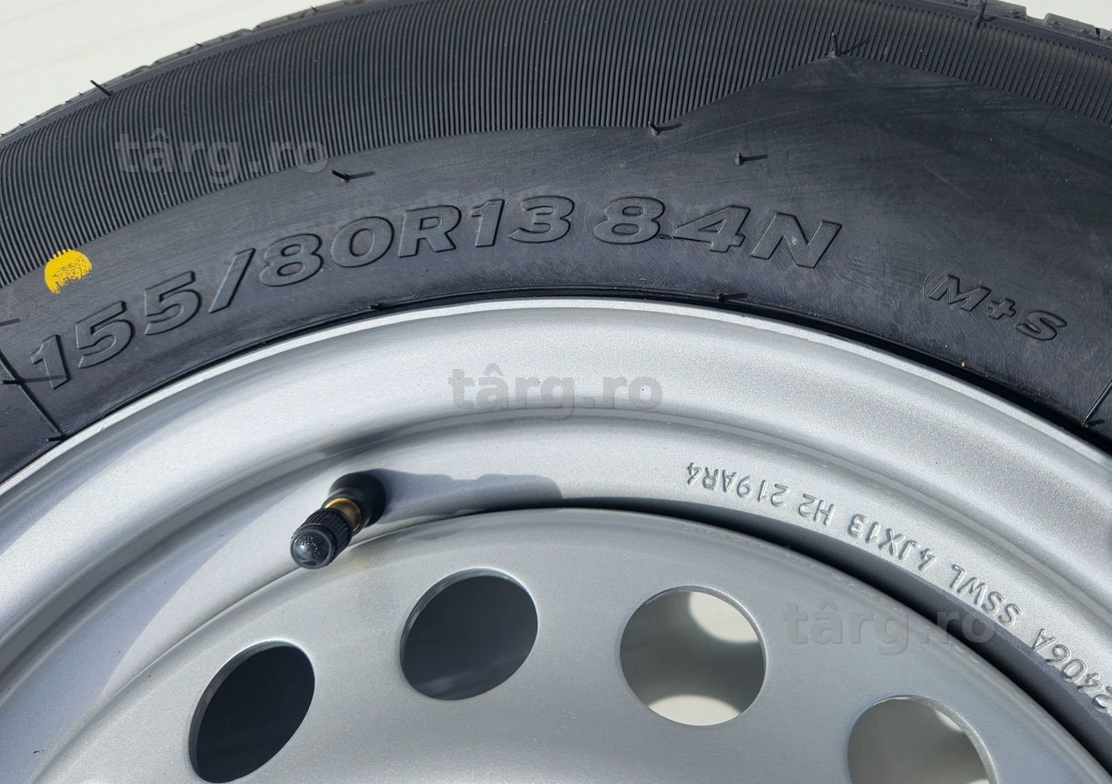 Roata remorca 155/80 R13 84N, Anvelopa SECURITY M+S pe Janta 4Jx13 2