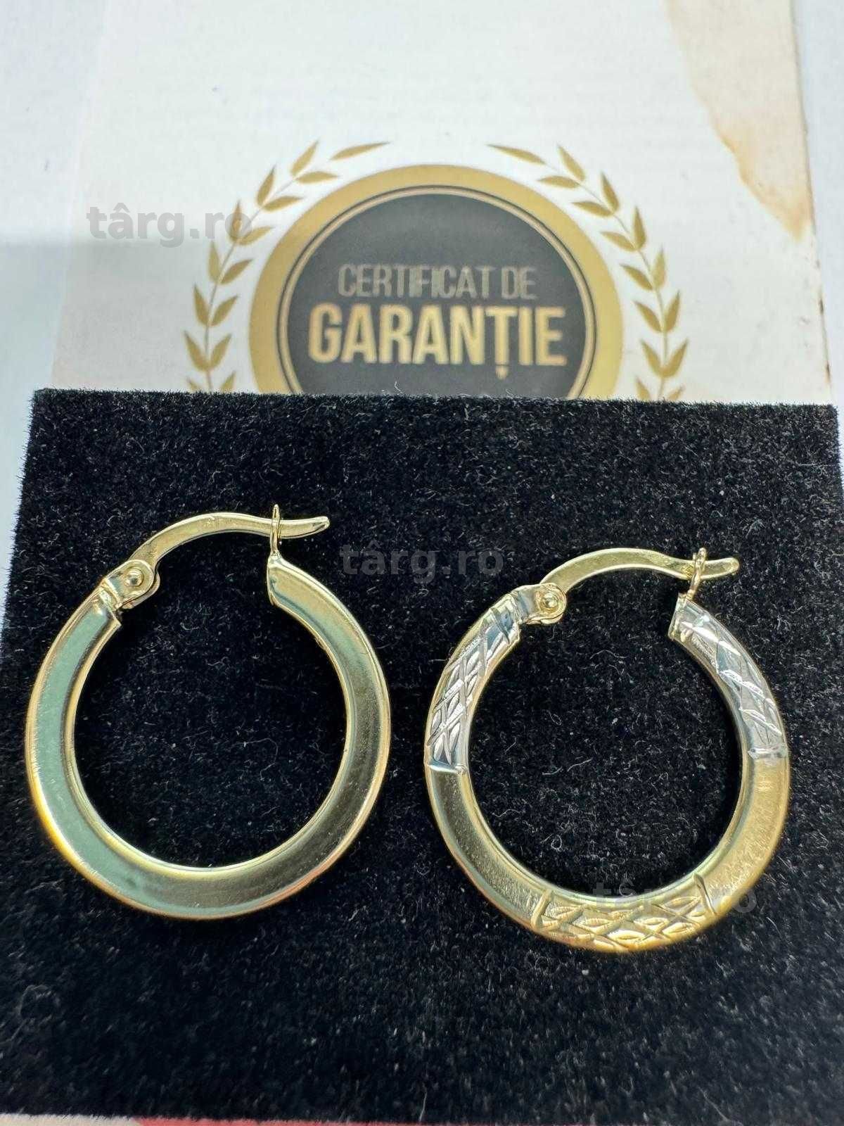 Cercei din aur 14k (70089.4/ 10 Pacurari 1) garantie 2 ani! 5