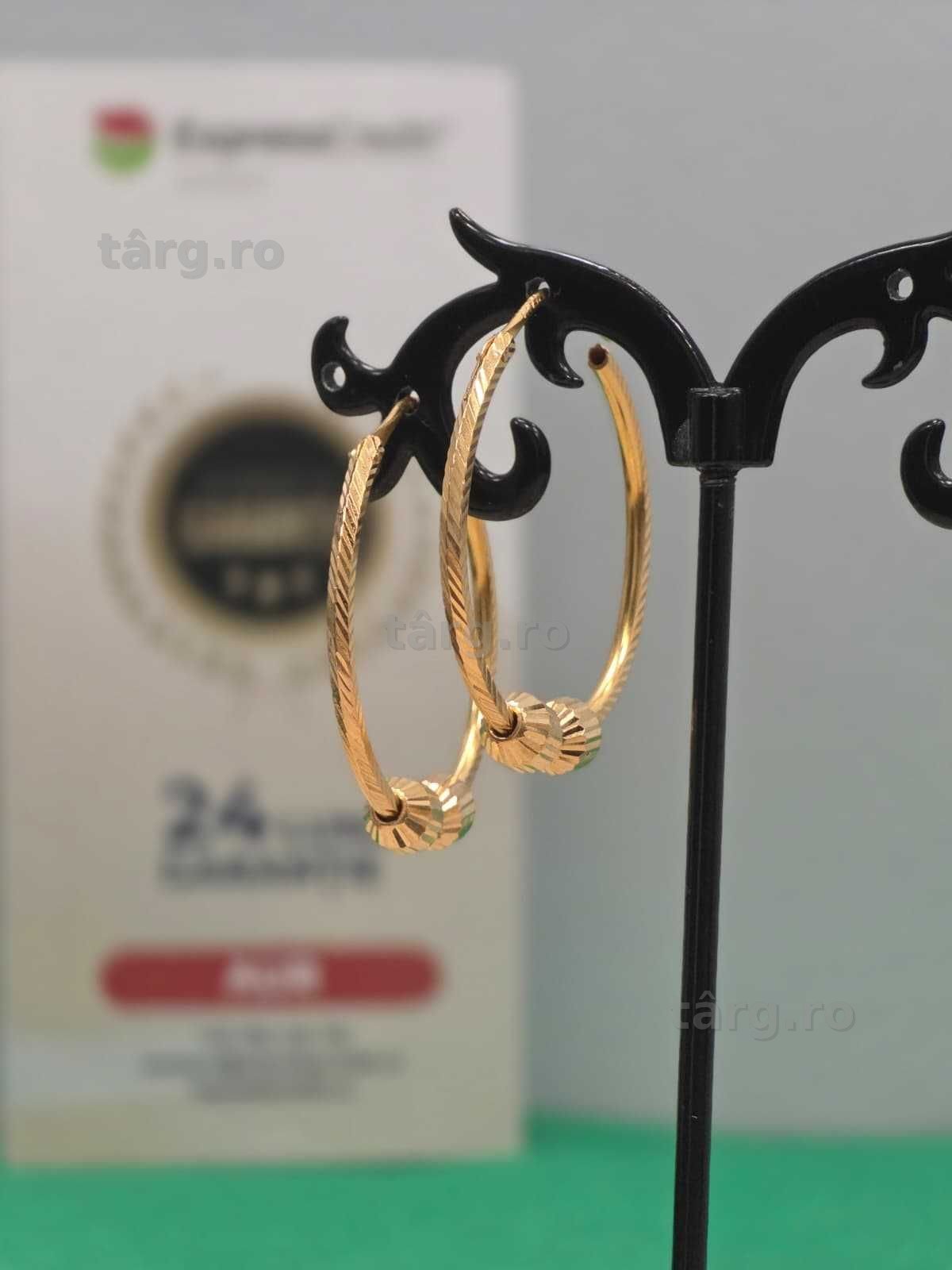 Cercei aur 18K 5.55g [Ag45 Bacau1 B.34697.1.35]