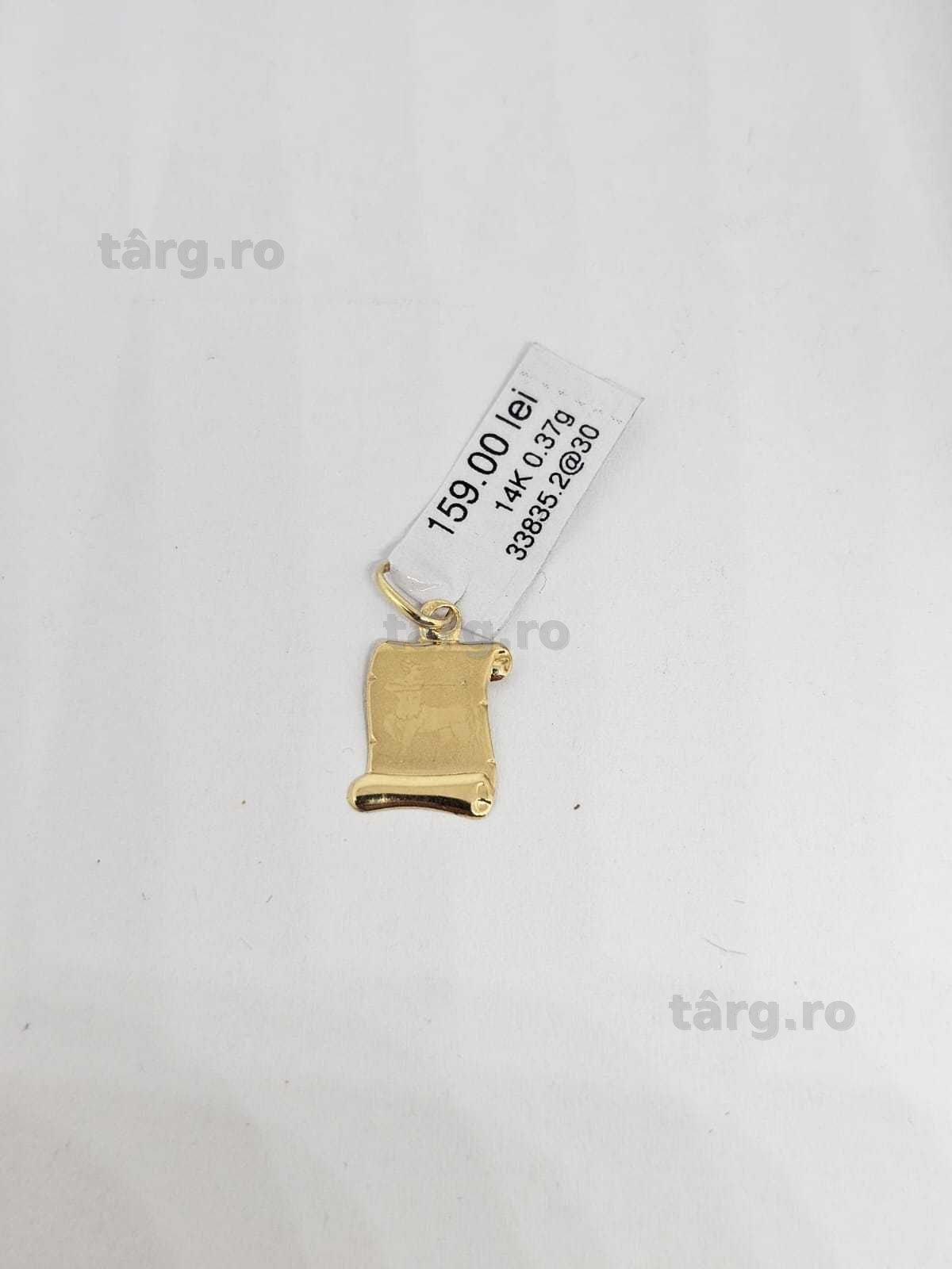 Medalion 14k 0.37g (33835/15 Gara1 ) Garantie 2 ani! 3
