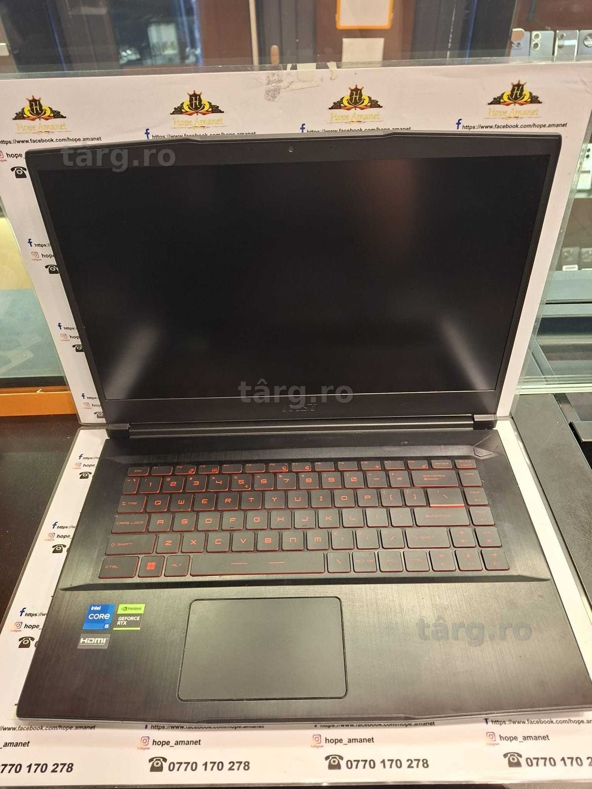Hope Amanet P13 - Laptop MSI Gaming
