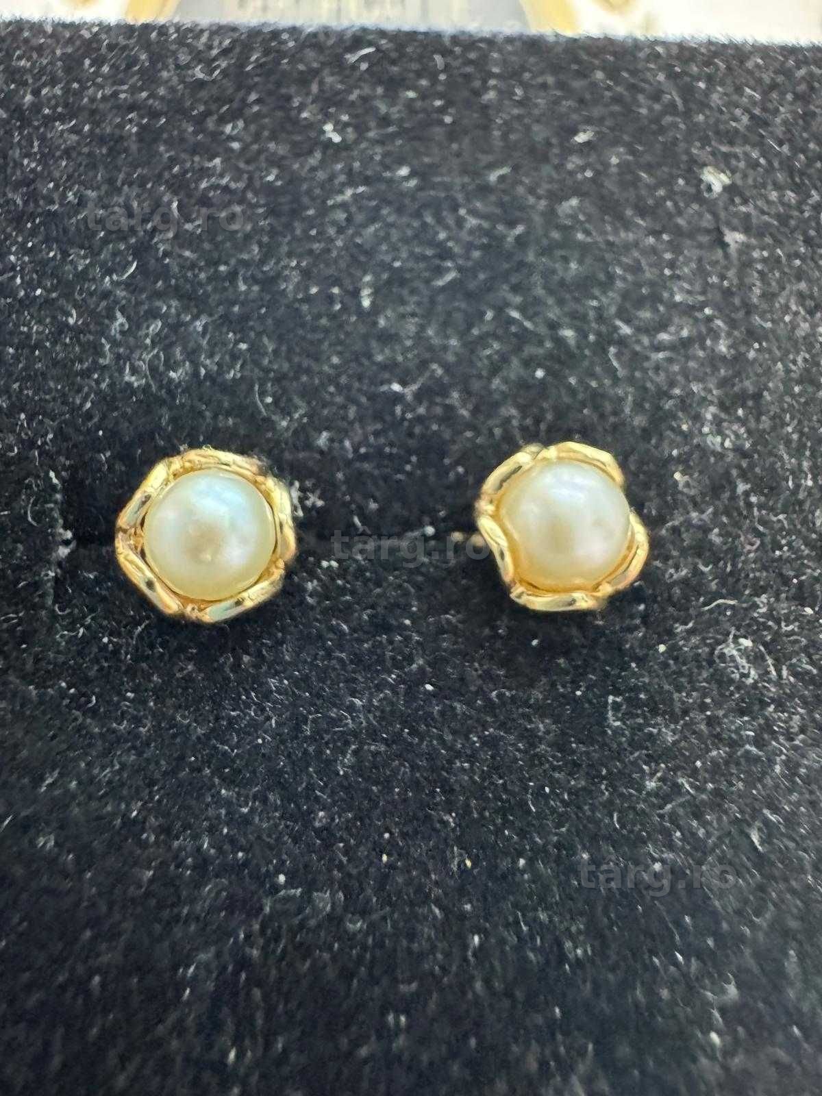 Cercei din aur 14k (70182.1/ 10 Pacurari 1) garantie 2 ani! 3