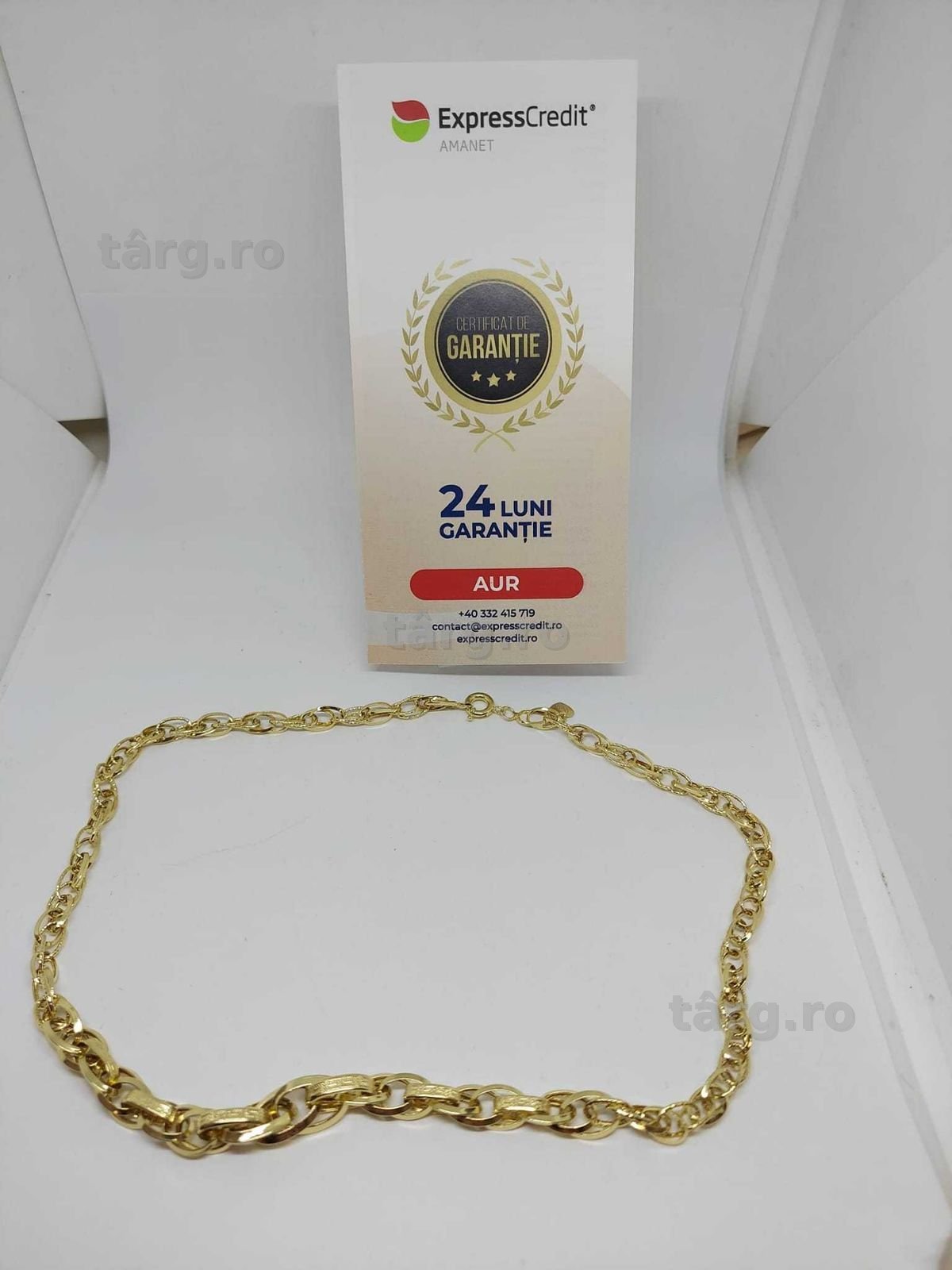 Colier 14k 9.74gr (34604/ 30 Pacurari 2) Garantie 2 Ani! 3
