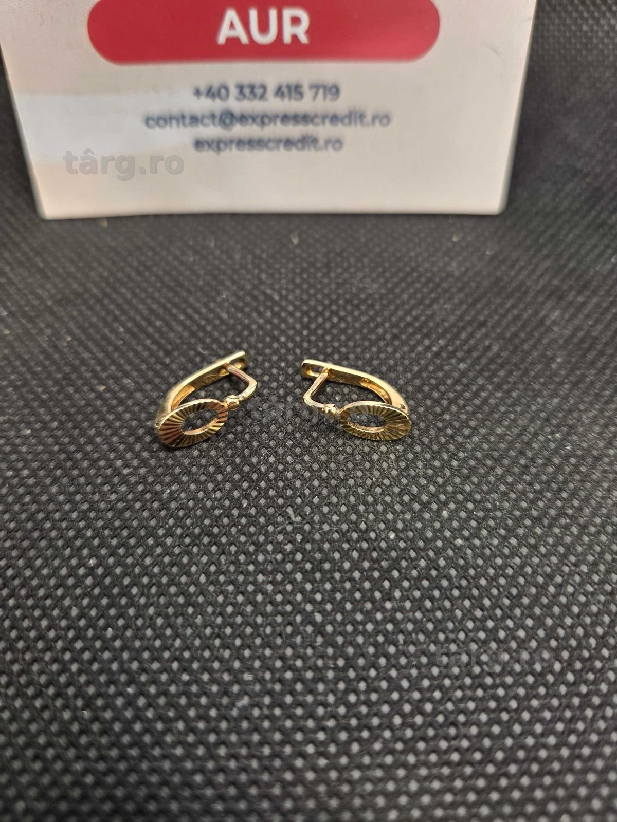 Cercei aur 14K 1.67g (49991 Ag11 Piata Nicolina) Garantie 2 ani! 2