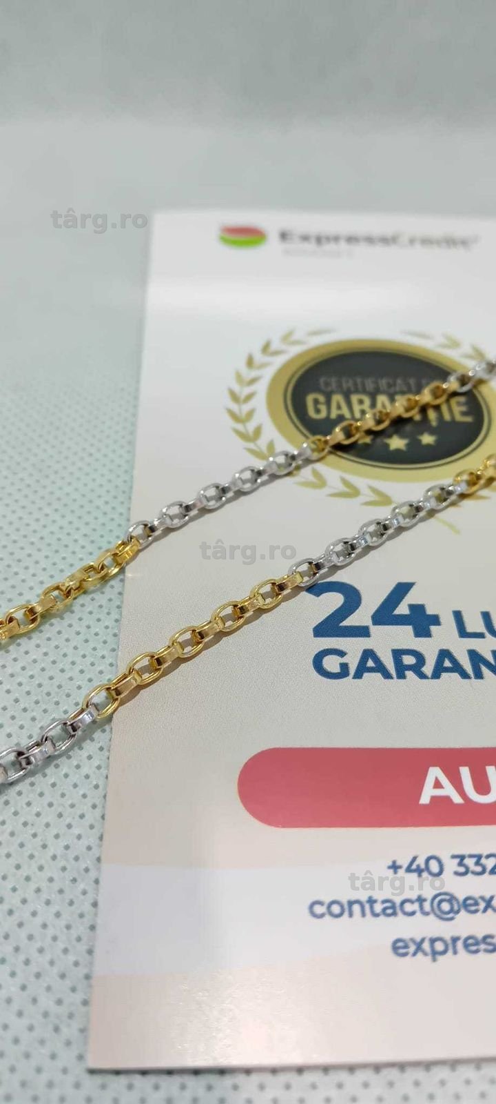 Lant Aur 14K (Ag18 Tutora b.28473) Garantie 2 ani! 2