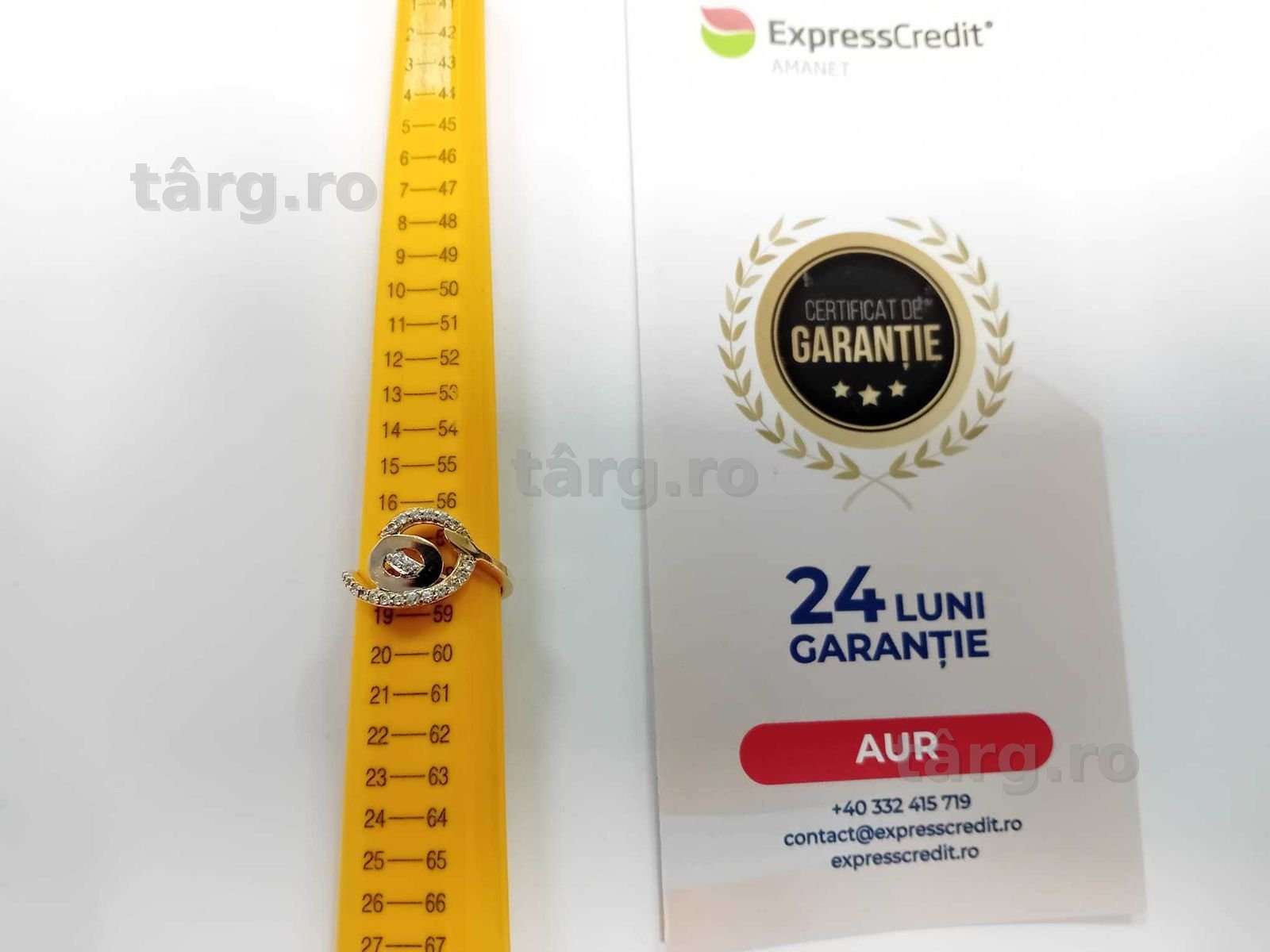(Ag33) Inel Aur 14K/Garantie 2 ani 2