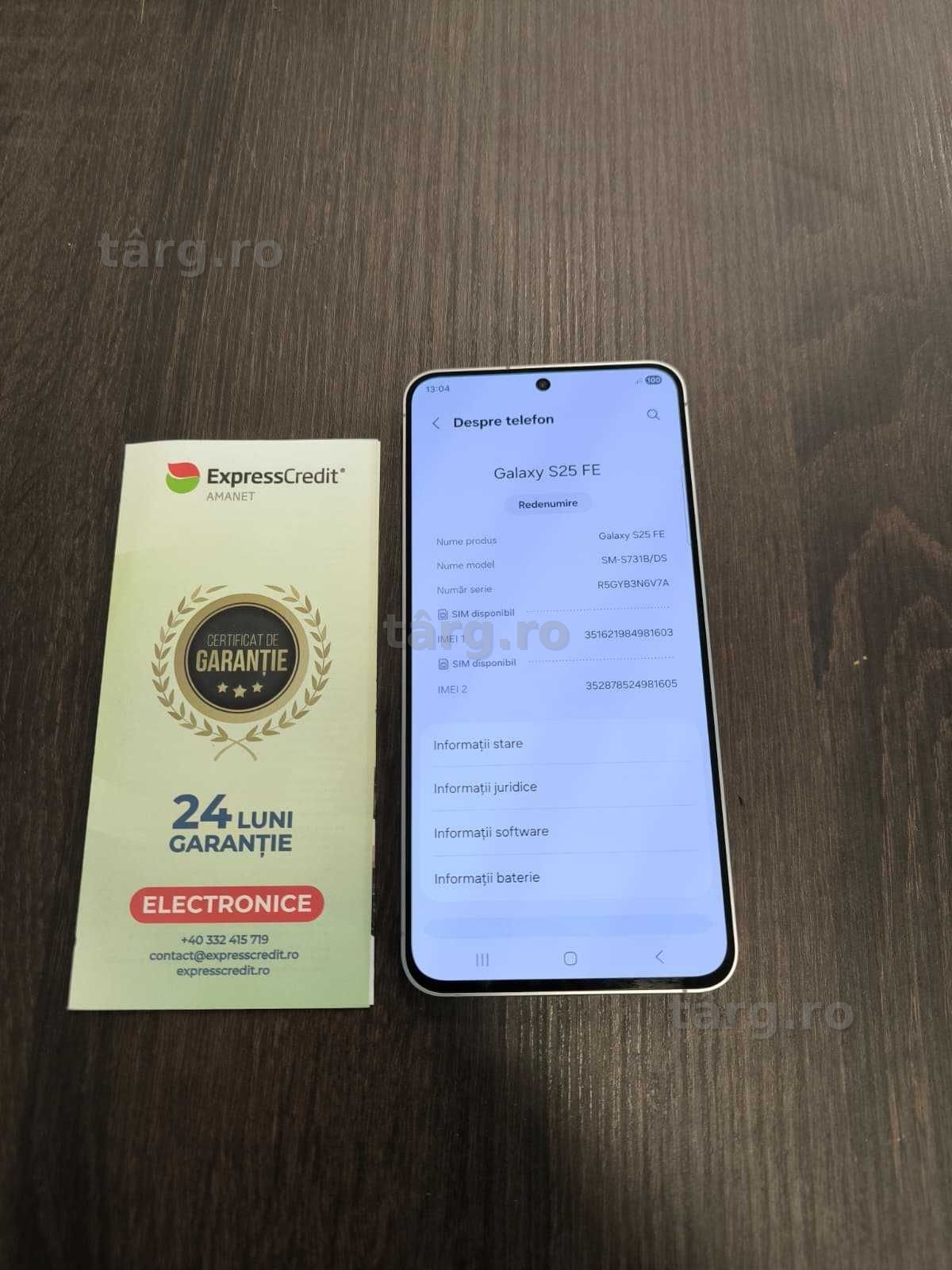 Samsung Galaxy S25 FE 128/8 Gb Ram [Ag24 Harlau b.46058] - Garantie 2 ani! 3