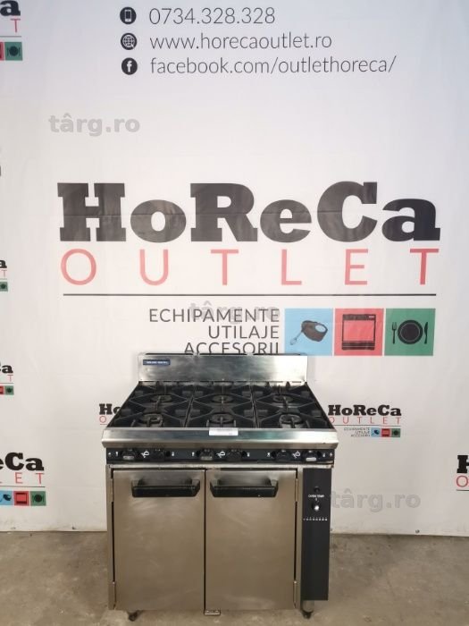 BLUE SEAL Masina de gatit cu 6 focuri; Aragaz profesional cu 6 ochiuri