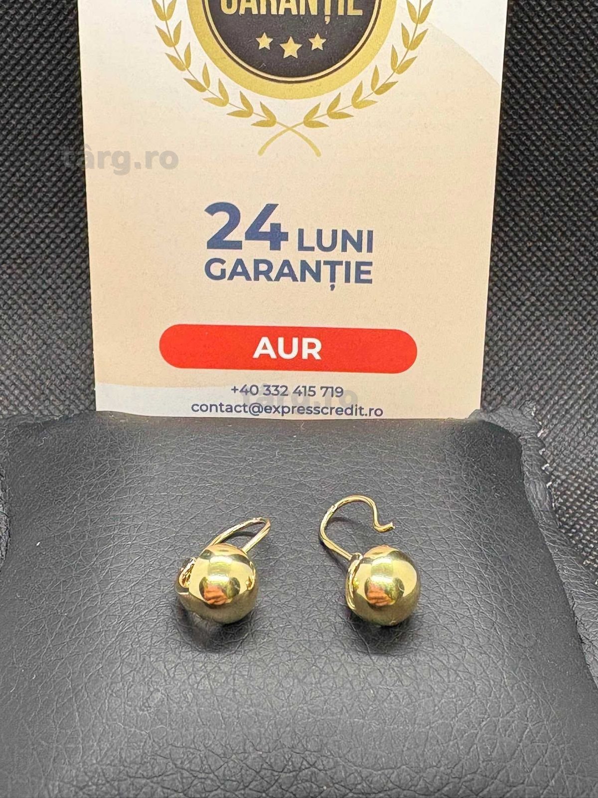 Cercei aur 14k 2.10g (B.25711 AG31 Barboi) Garantie 2 ani! 2