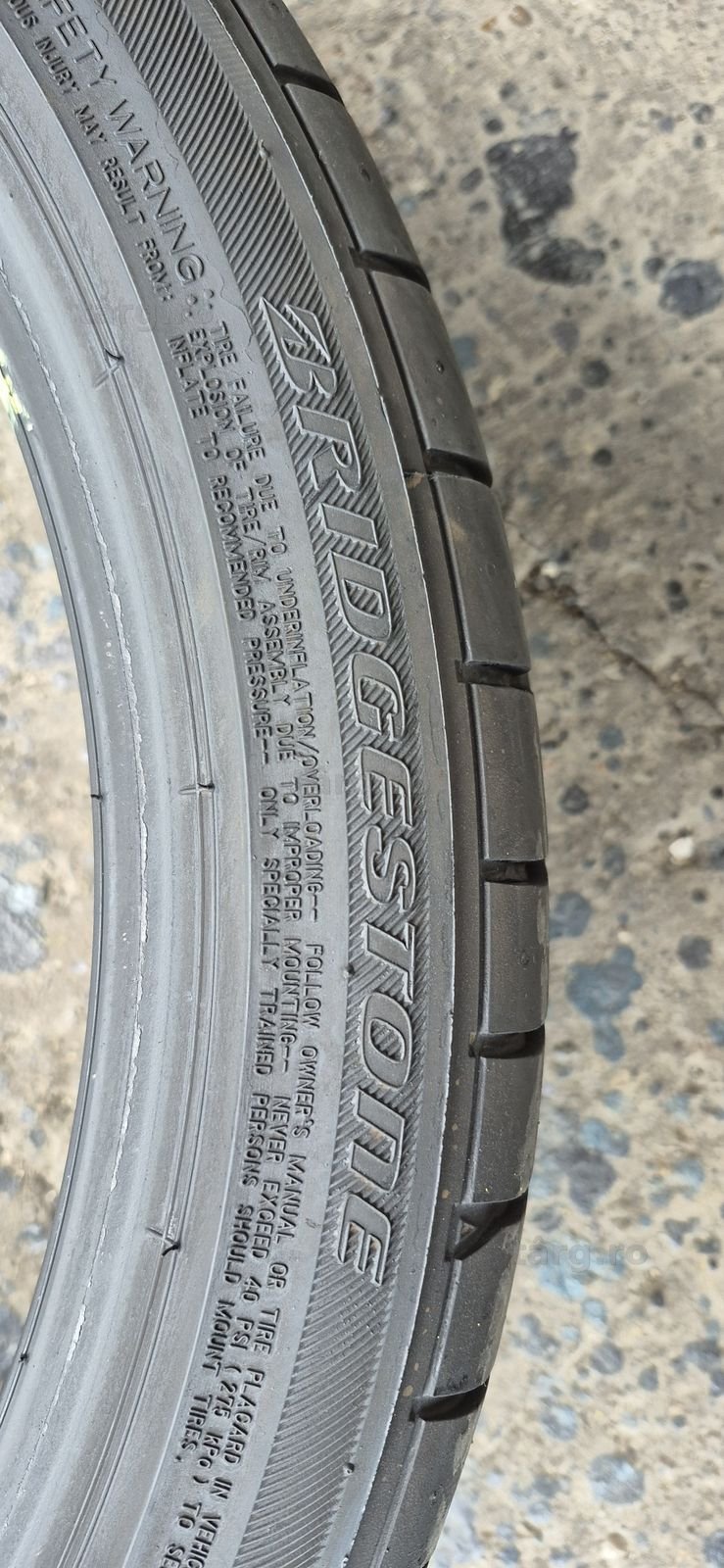 4 anvelope vara Bridgestone 225/40/19,dot 2022.Pretul este pe bucata. 5