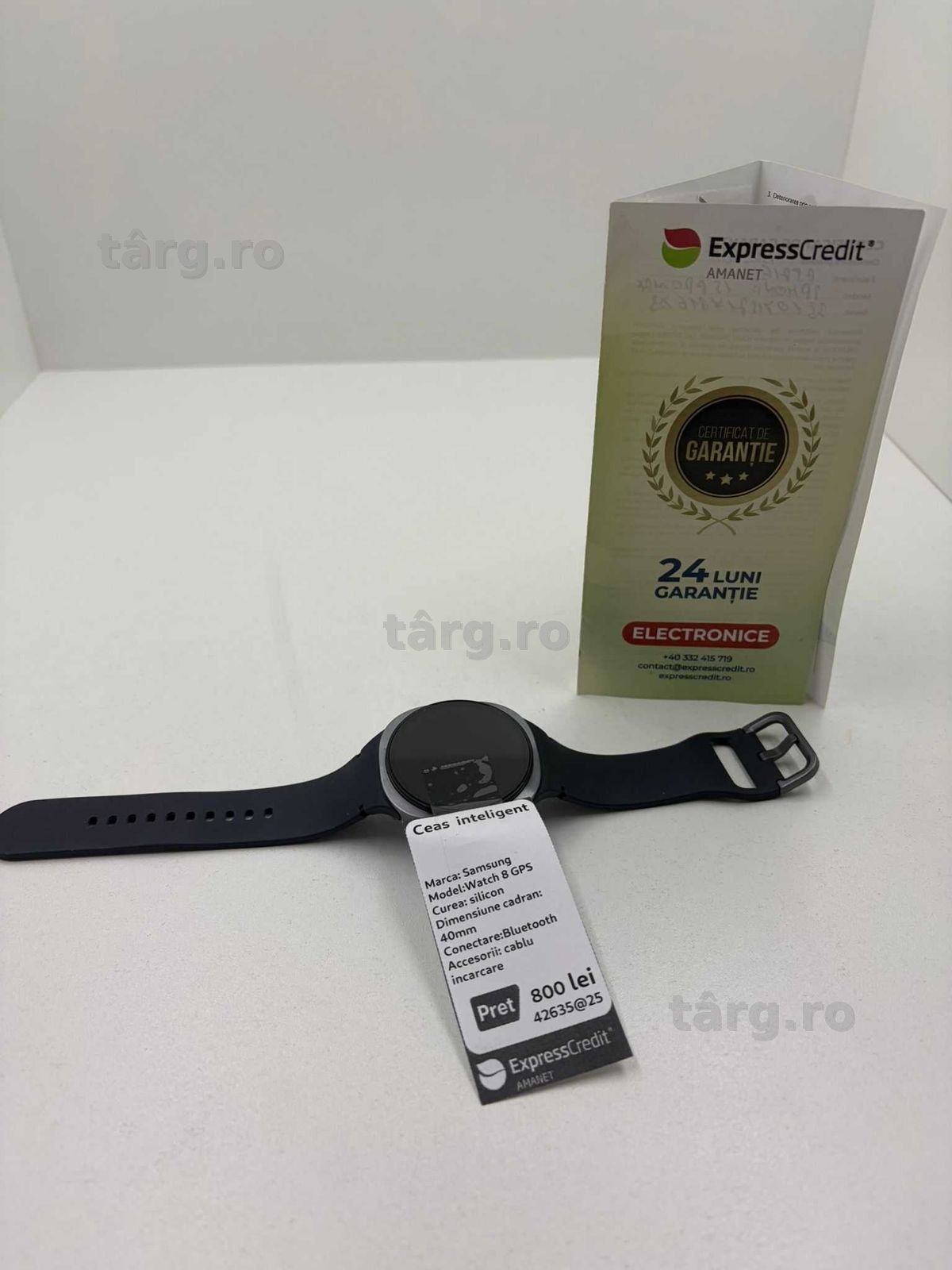 Ceas Inteligent Samsung Watch 8 GPS (Ag25 Belvedere B.42635) Garantie 2 ani!