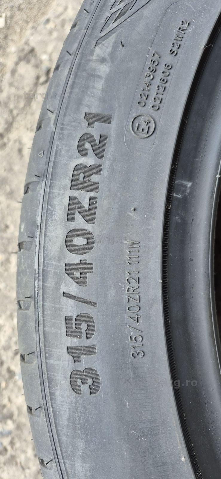4 anvelope vara noi Kustone,fata 275/45/21,spate 315/40/21,dot 2025/2026.Pretul este pe bucata 7
