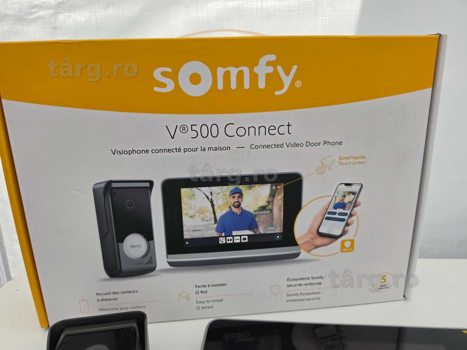 Videointerfon Somfy V500 Connect 7 inch, + connectivity module wi-fi 3