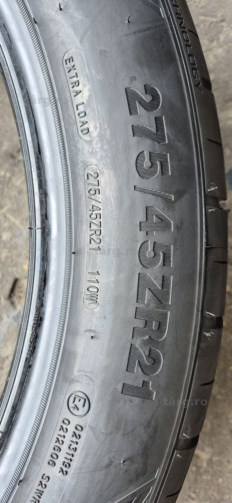 4 anvelope vara noi Kustone,fata 275/45/21,spate 315/40/21,dot 2025/2026.Pretul este pe bucata 6
