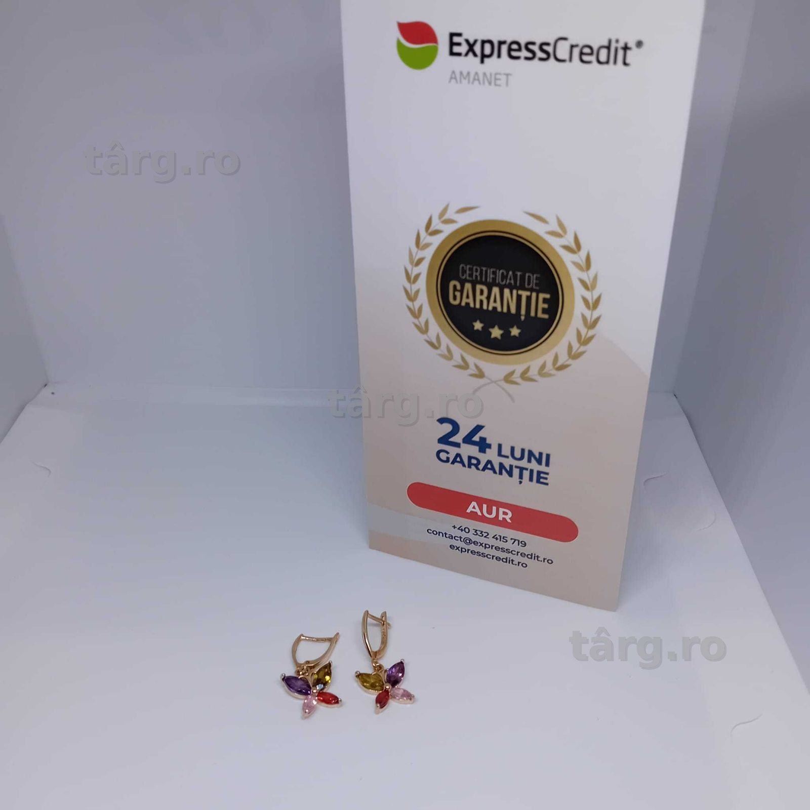 Cercei Aur 14K 3.98g (AG4 Dacia B.52071.1) Garantie 2 ani
