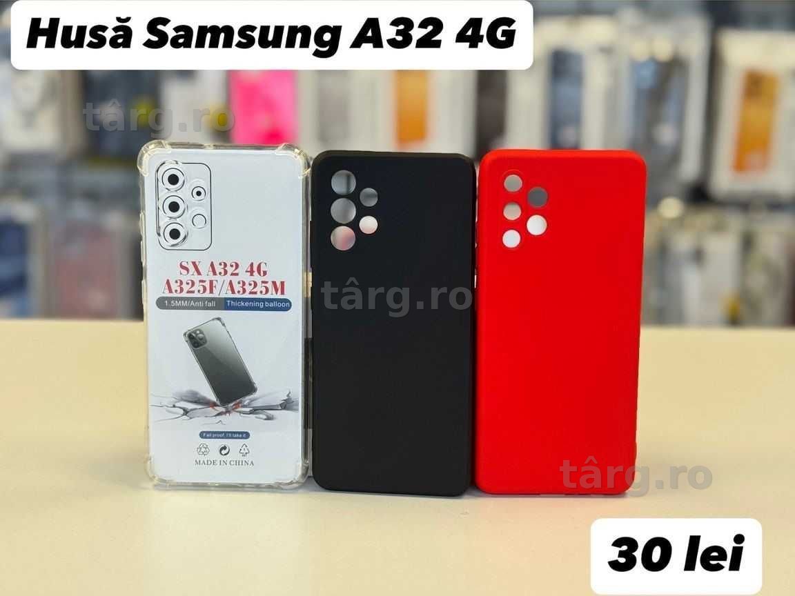 Husa silicon, folie, cablu, incarcator  Samsung A32 4G