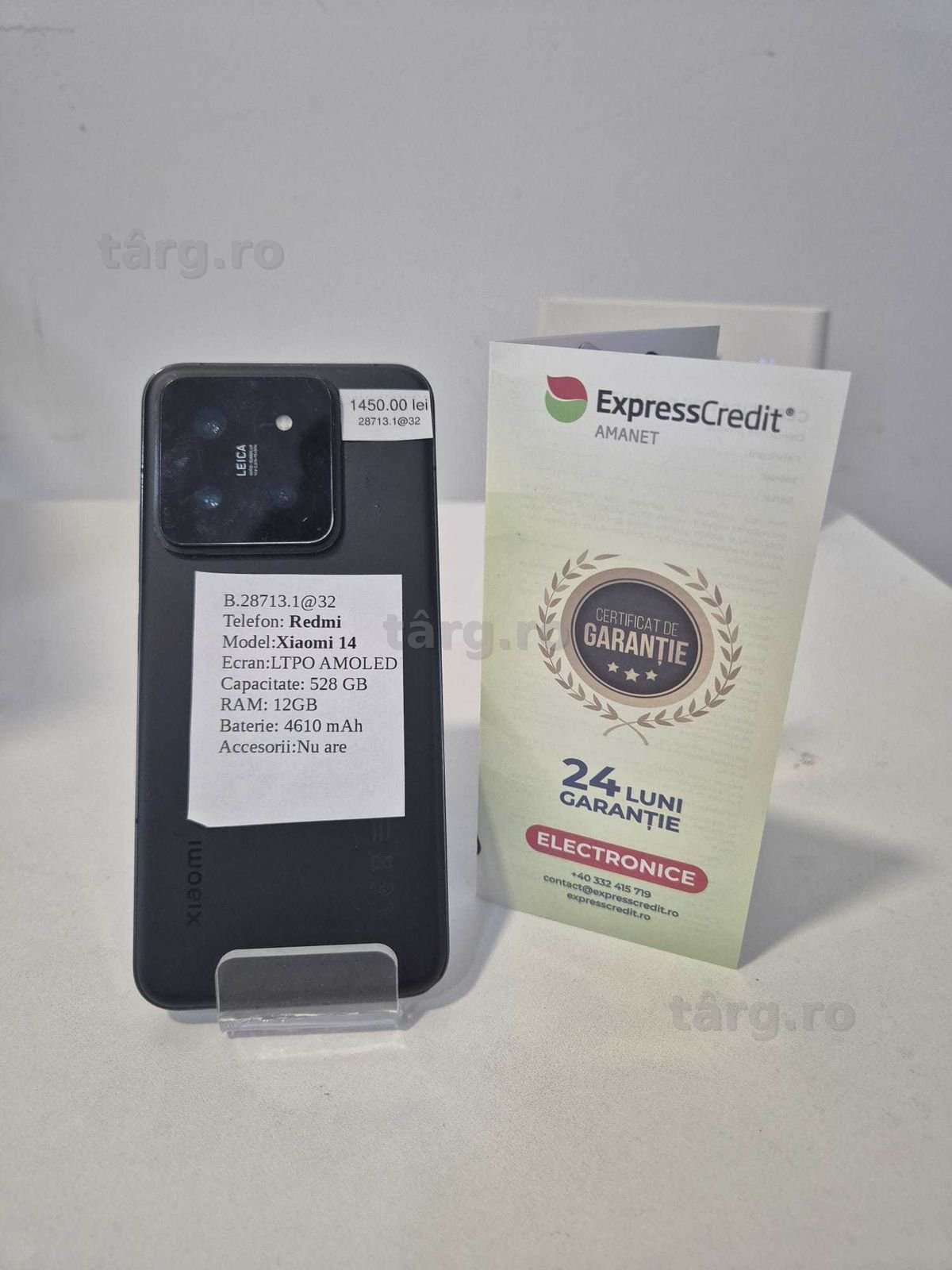 Telefon Xiaomi 14 (AG32 B28713.1) 2 ANI GARANTIE! 2