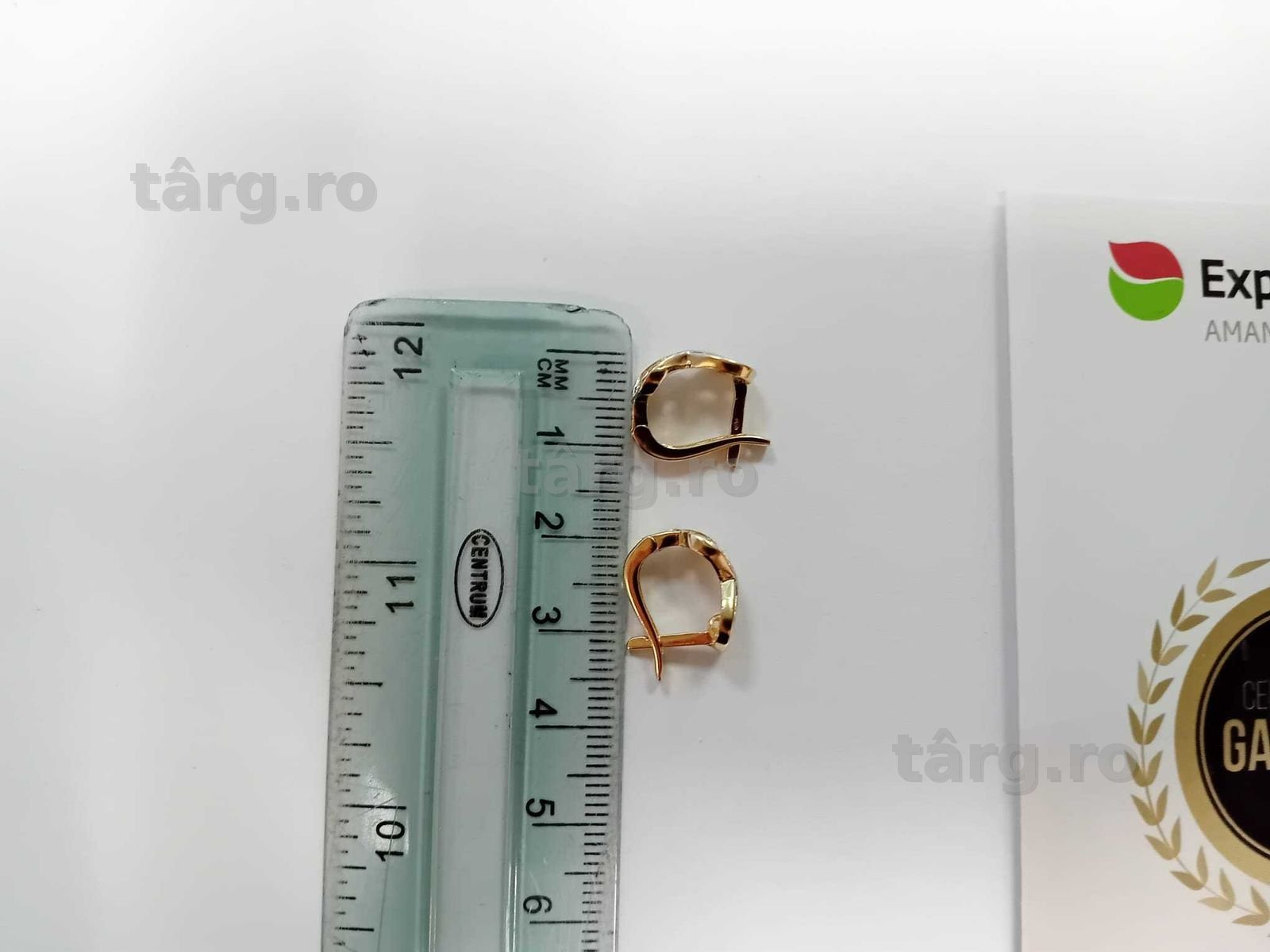(Ag33) Cercei Aur 14K/Garantie 2 ani 3