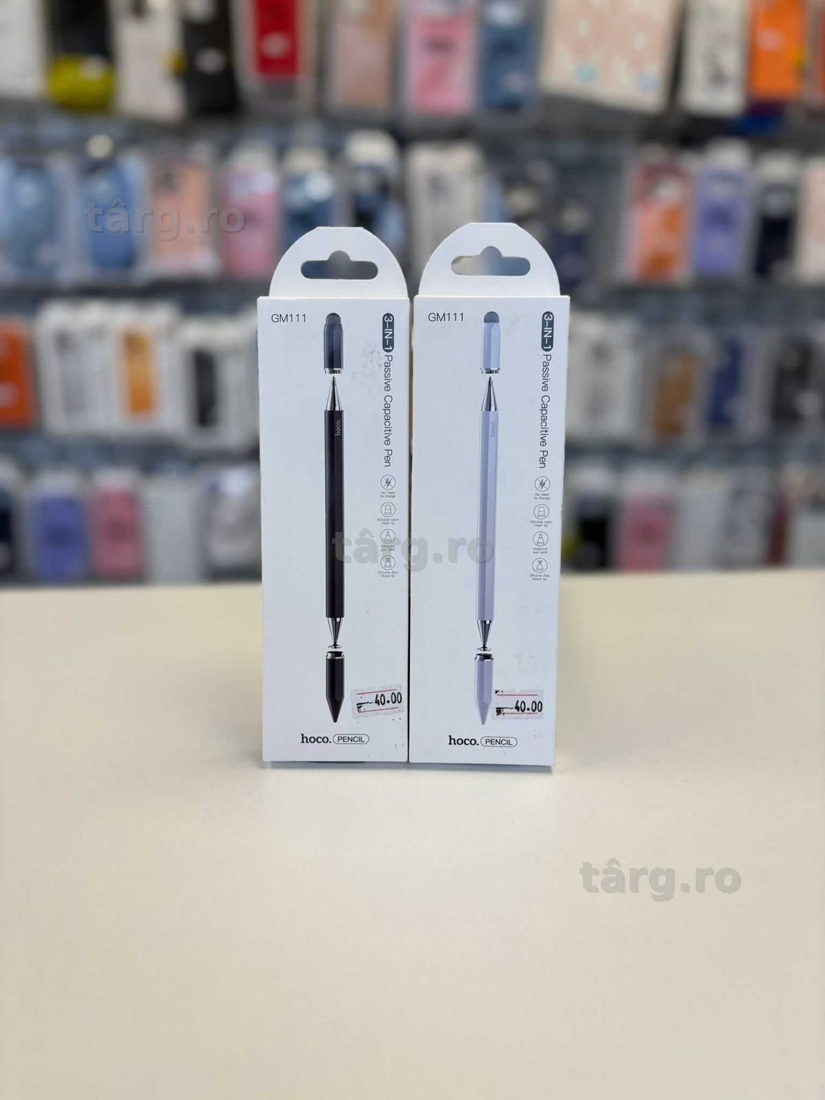Creion pentru telefon/tableta 3 in 1, Varf nano mesh,