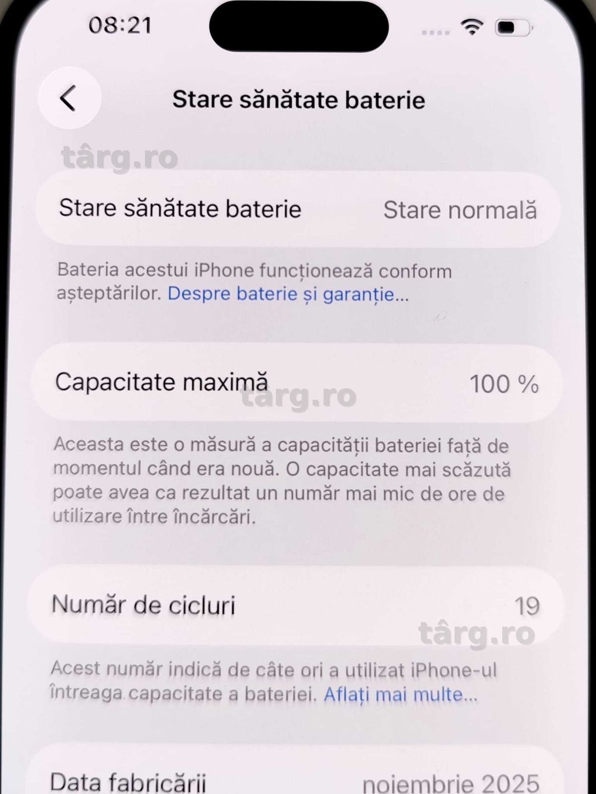 iPhone 16 128Gb baterie 100% (AG 35 Vaslui b.34438) Garantie 2 ani! 4