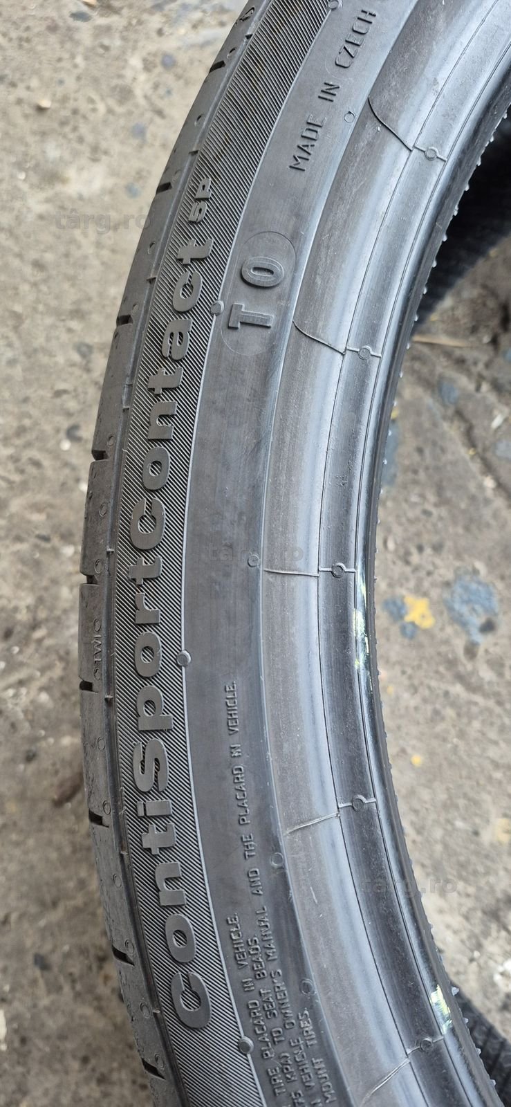 4 anvelope vara Continental,fata 245/35/21,spate 285/30/21.Pret/bucata 5