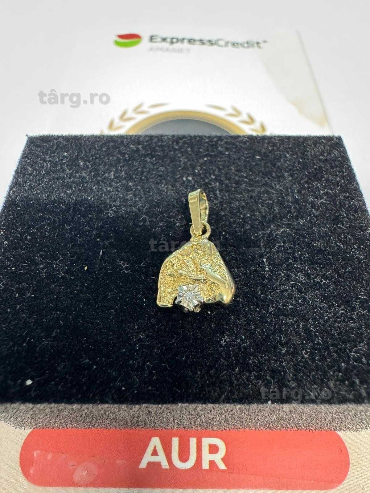 Medalion din aur 14k (69716.3/ 10 Pacurari1) garantie 2ani! 2