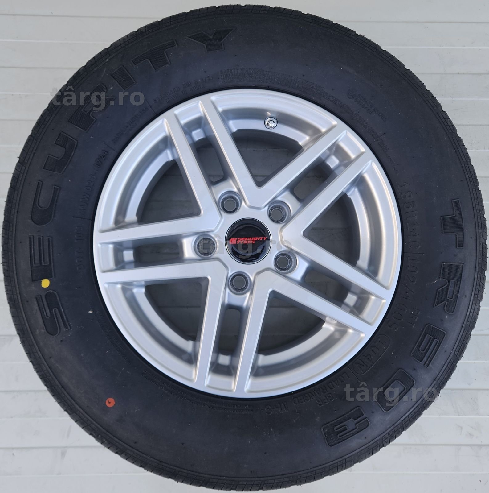 Roata completa 185 R14C, Anvelopa Security pe Janta aliaj 6Jx14