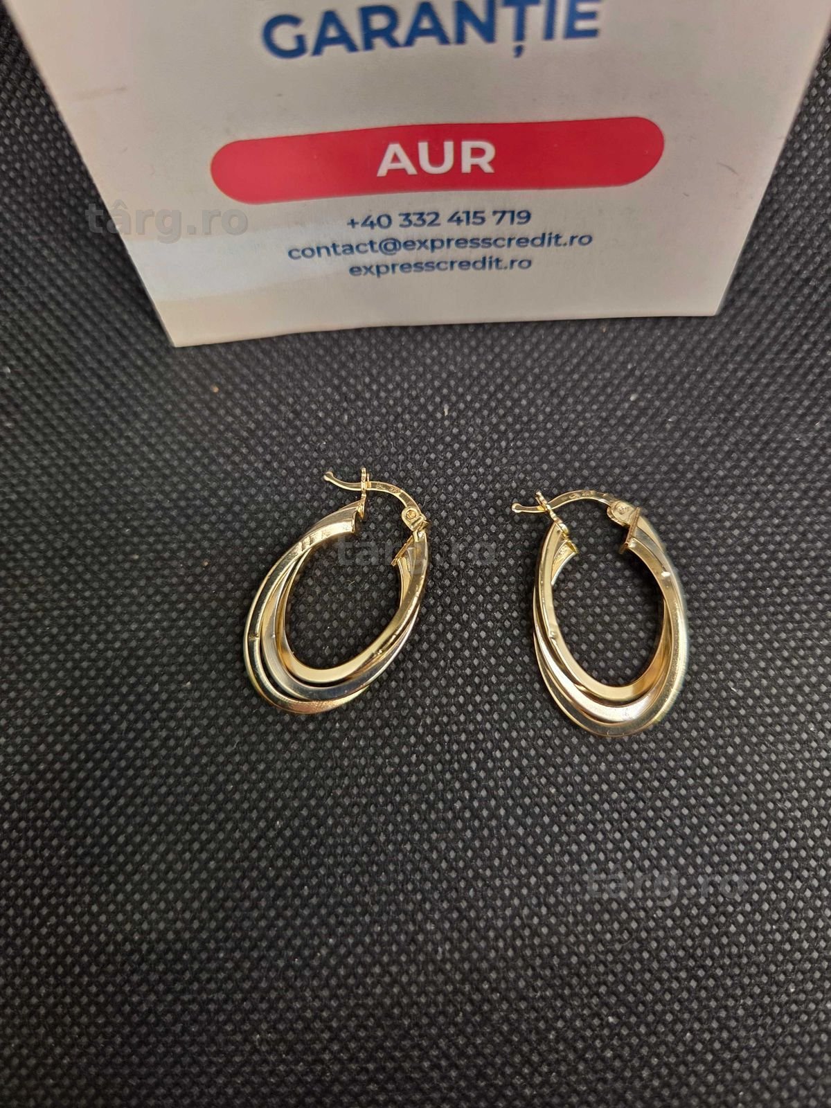 Cercei aur 14K 3.76g (49983 Ag11 Piata Nicolina) Garantie 2 ani! 3