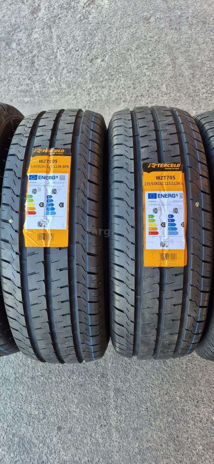 4 anvelope vara noi Tercelo 235/65/16C,dot 2025.Pretul este pe bucata. 2