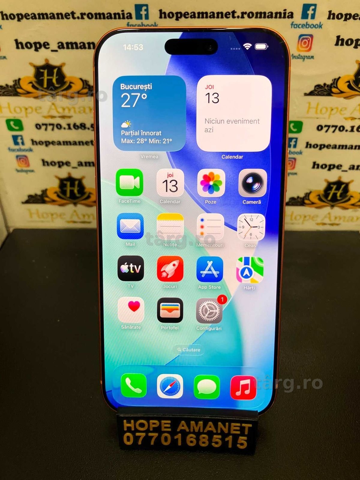 Hope Amanet P3 Iphone 17 pro max / 256 gb / 100% Baterie 4