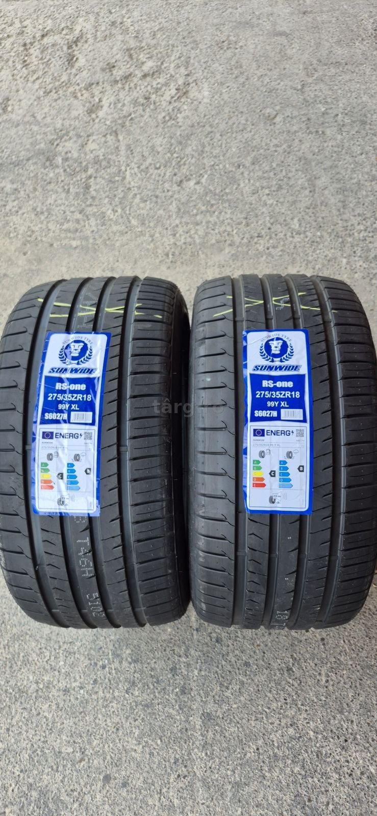 2 anvelope vara noi Sunwide 275/35/18,dot 2025.Pretul este pe bucata.